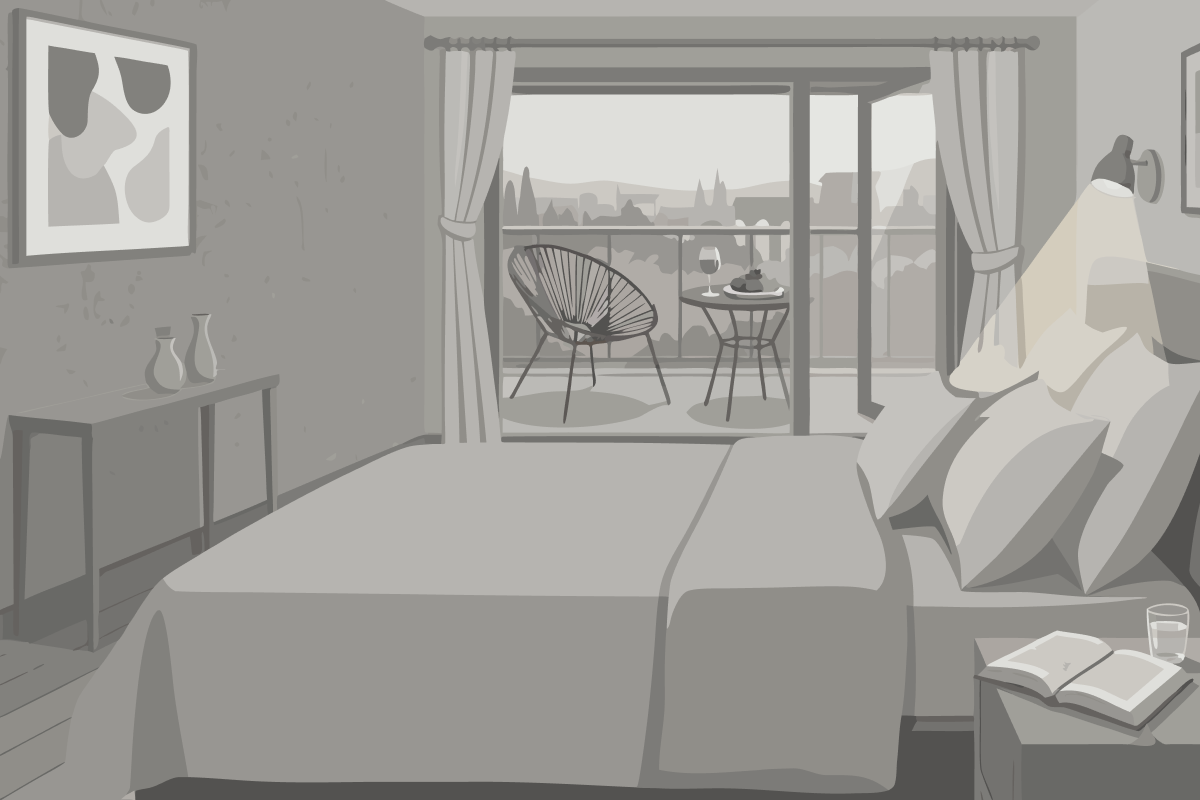 Tweepersoonskamer met Eigen Badkamer